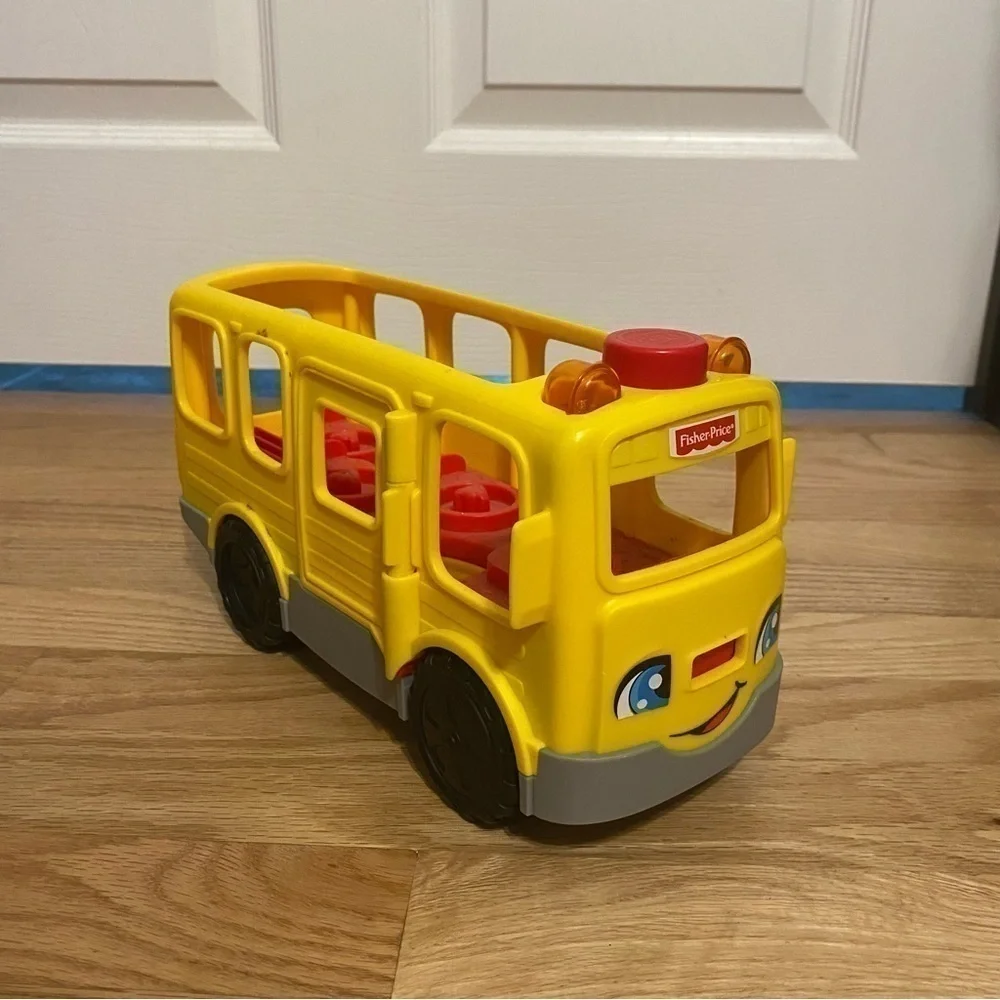 Fisher Price Little People Sit With Me School Bus Kids Toy Yellow